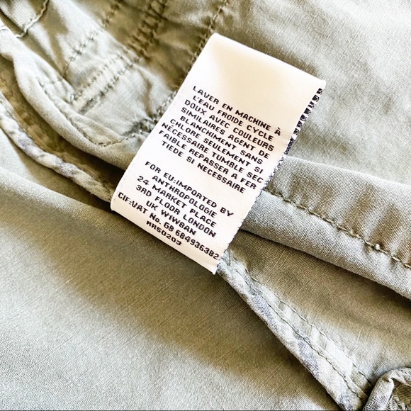 Anthropologie Marrakech Green Geneva Anorak Utility Field Jacket Green, Small - Picture 7 of 10
